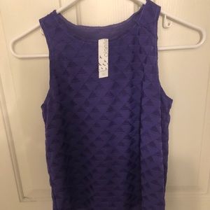 Oiselle EUC purple rabbit tank size 4